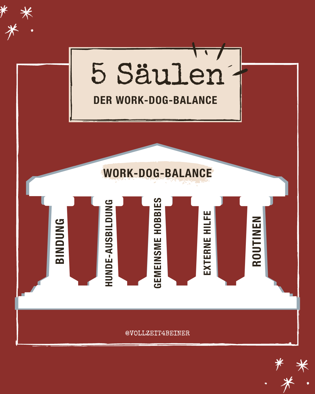 work-dog-balance-saeulen-vollzeit4beiner-berufstaetig-hund-hunde-karriere